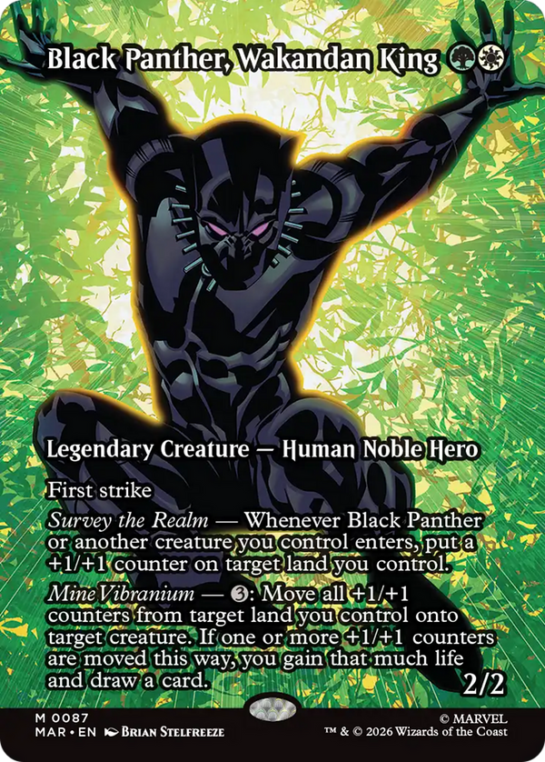 Black Panther, Wakandan King - Source Material Showcase (MAR) (Pre-Order)