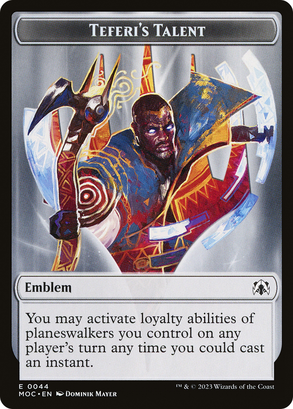 Teferi's Talent Emblem (TMOC)