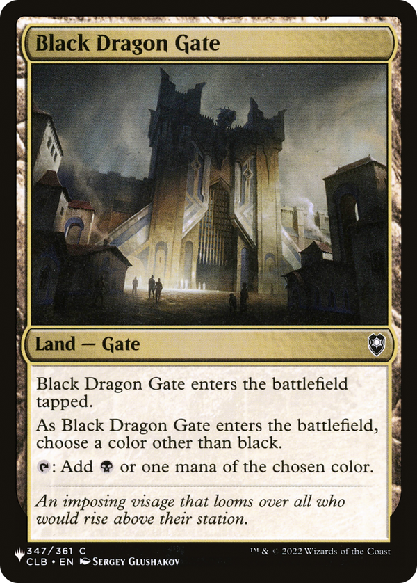 Black Dragon Gate - CLB Reprint (PLST)