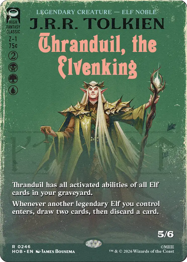 Thranduil, the Elvenking - Book Cover (HOB) (Pre-Order)