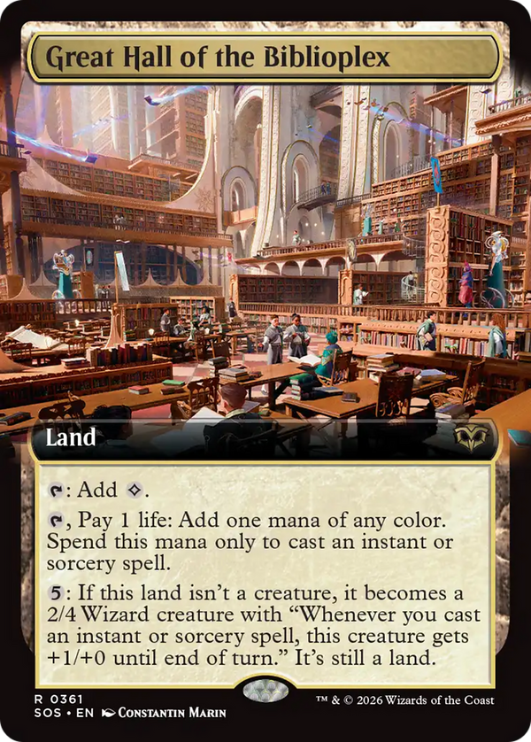 Great Hall of the Biblioplex - Extended Art (SOS)