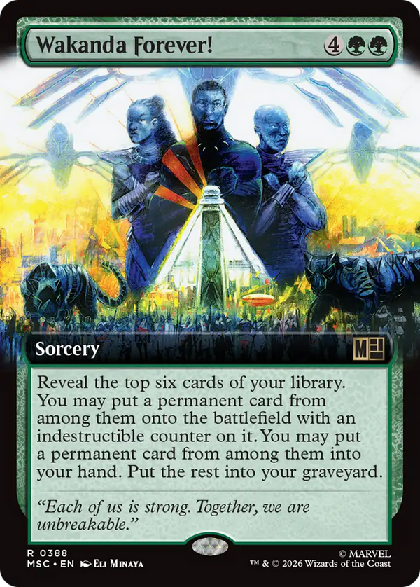 Wakanda Forever! - Extended Art (MSC) (Pre-Order)