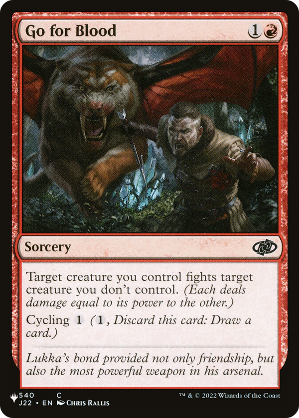 Go for Blood - J22 Reprint (PLST)
