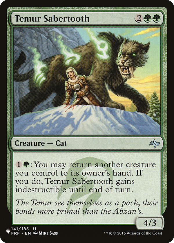 Temur Sabertooth - FRF Reprint (PLST)