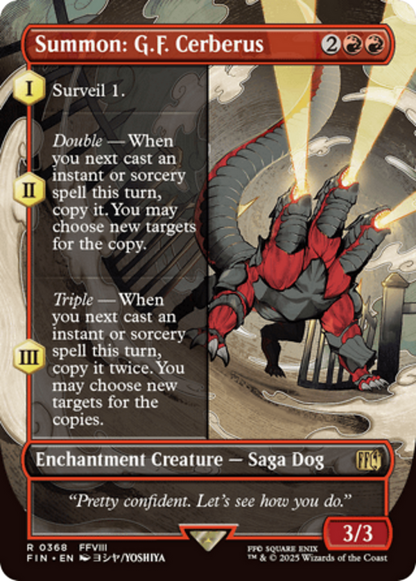 Summon: G.F. Cerberus - Borderless (FIN)