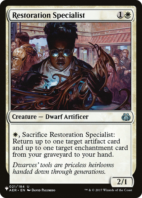Restoration Specialist - AER Reprint (PLST)