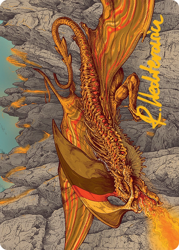 Magmatic Hellkite - Art Series (Gold-Stamped Signature) (ATDM)