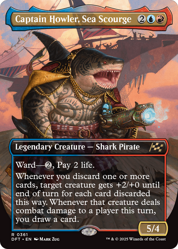 Captain Howler, Sea Scourge - Borderless (DFT)
