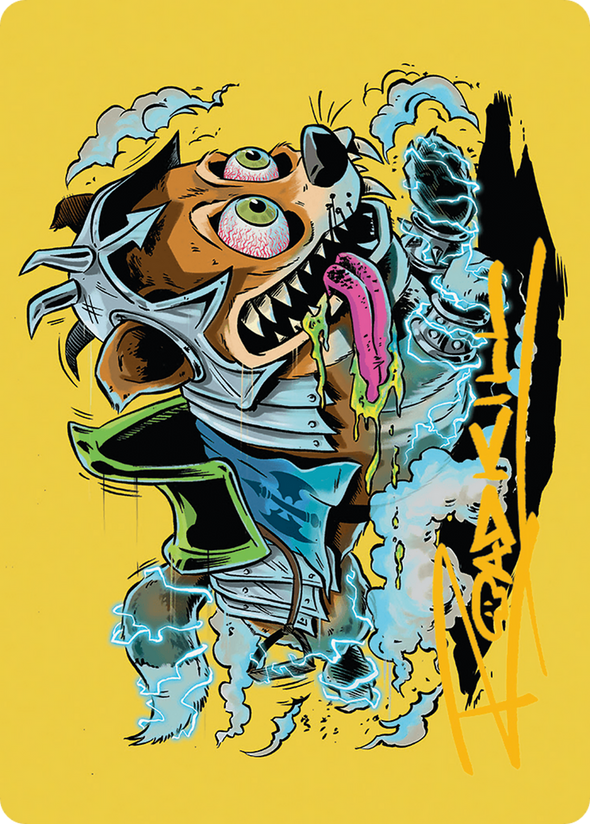 District Mascot - Gold-Stamped Art Card (050) (ADFT)