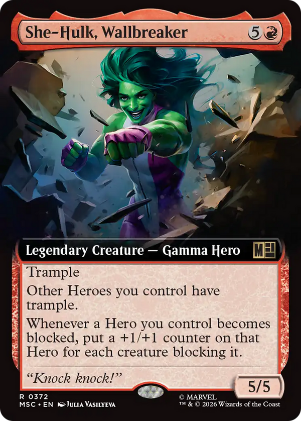 She-Hulk, Wallbreaker - Extended Art (MSC) (Pre-Order)