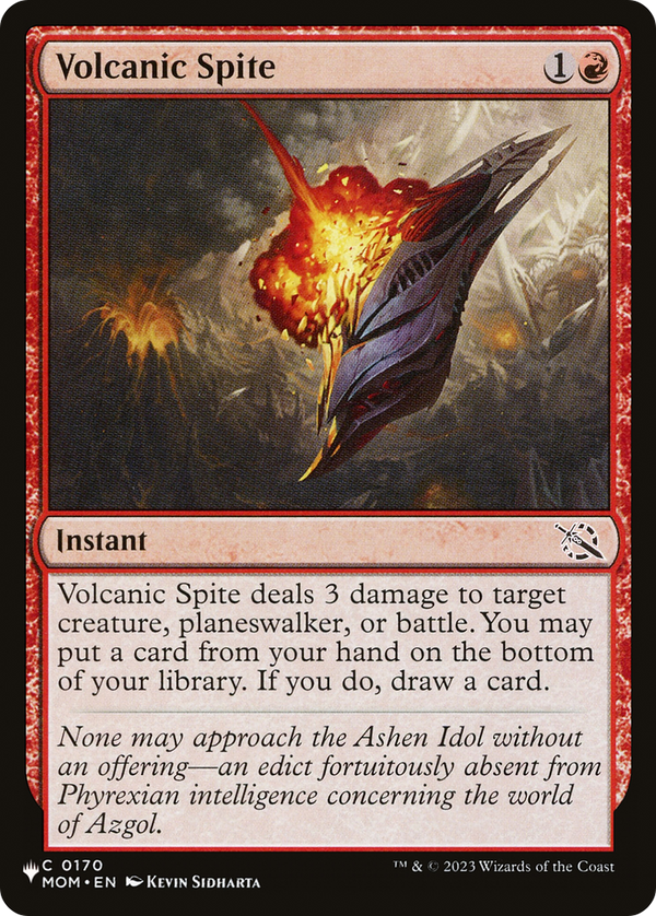 Volcanic Spite - MOM Reprint (PLST)
