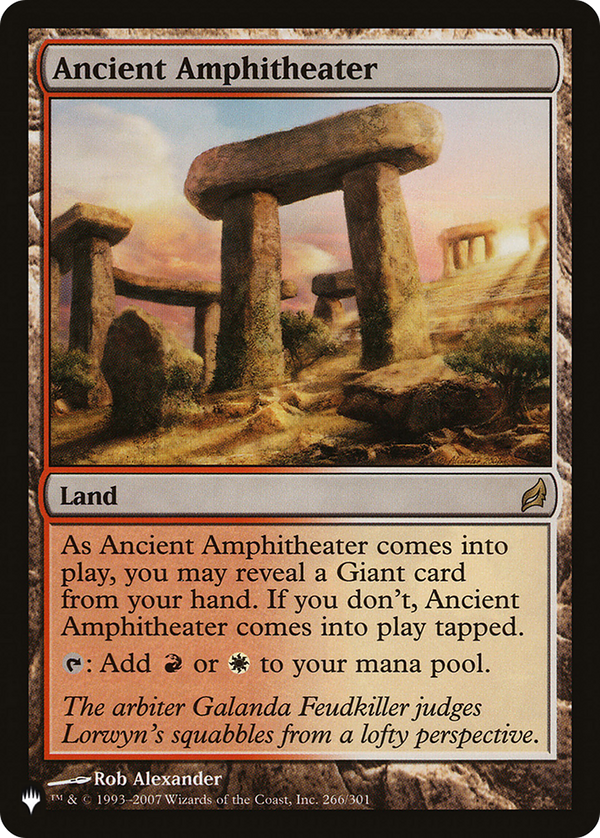 Ancient Amphitheater - LRW Reprint (PLST)