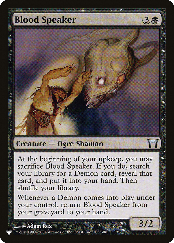 Blood Speaker - CHK Reprint (PLST)