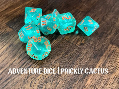 Adventure Dice - 7 Piece Set - Prickly Cactus