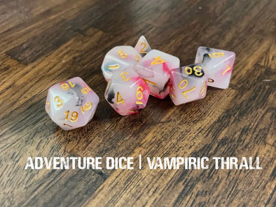 Adventure Dice - 7 Piece Set - Vampiric Thrall