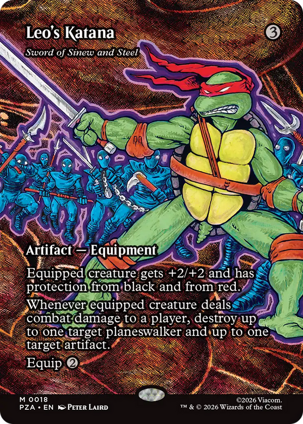 Leo's Katana // Sword of Sinew and Steel - Borderless (PZA)