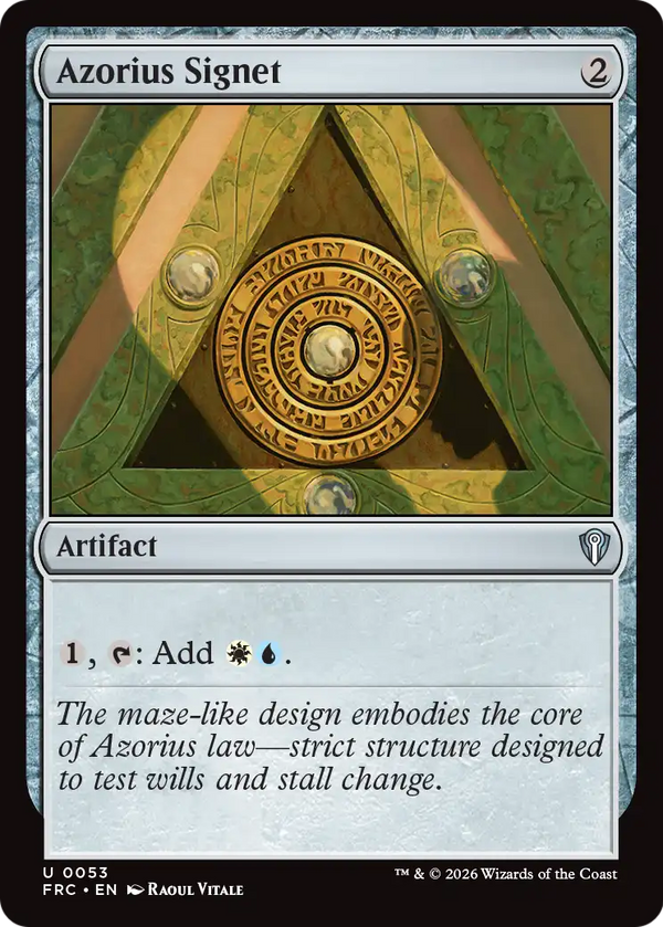 Azorius Signet (FRC) (Pre-Order)