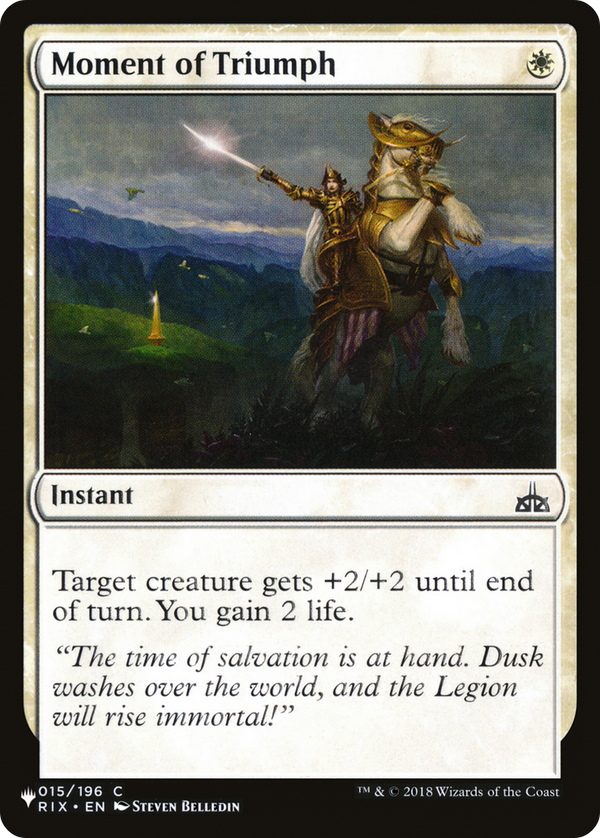 Moment of Triumph - RIX Reprint (PLST)