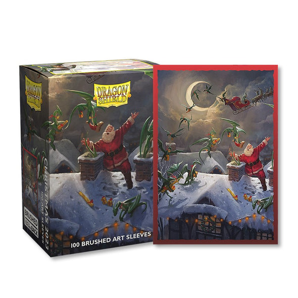 Dragon Shield - 100ct Standard Size - Brushed Art - Christmas 2023 available at 401 Games Canada