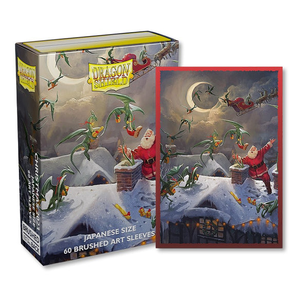 Dragon Shield - 60ct Japanese Size - Brushed Art - Christmas 2023 available at 401 Games Canada