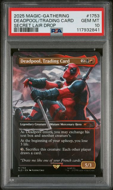 Deadpool, Trading Card - Secret Lair Drop - PSA Graded 10 117932841