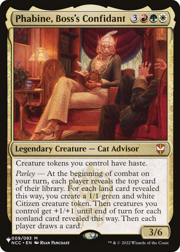 Phabine, Boss's Confidant - NCC Reprint (PLST)