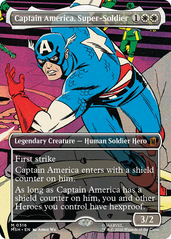 Captain America, Super-Soldier - Borderless Scene (MSH) (Pre-Order)