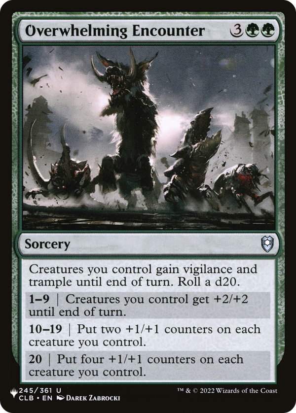 Overwhelming Encounter - CLB Reprint (PLST)