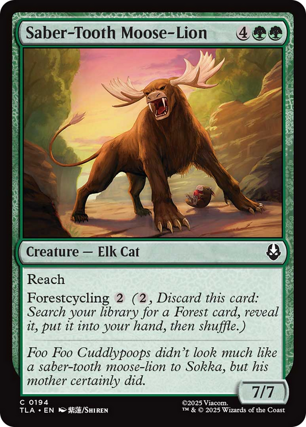 Saber-Tooth Moose-Lion (TLA)