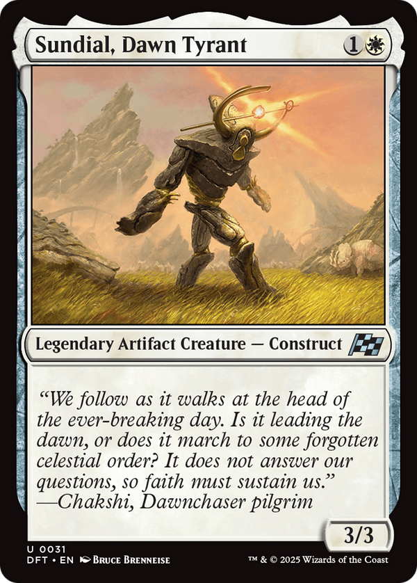 Sundial, Dawn Tyrant (DFT)