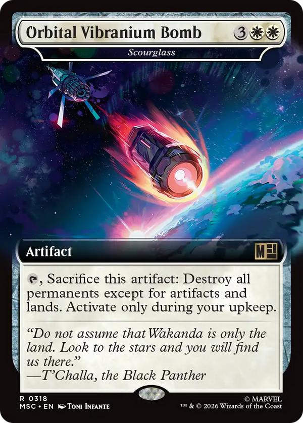 Orbital Vibranium Bomb // Scourglass - Extended Art (MSC) (Pre-Order)