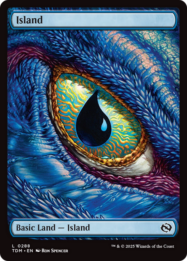 Island - Dragon's Eye Full Art (288) (TDM)