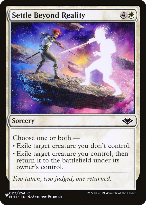Settle Beyond Reality - MH1 Reprint (PLST)
