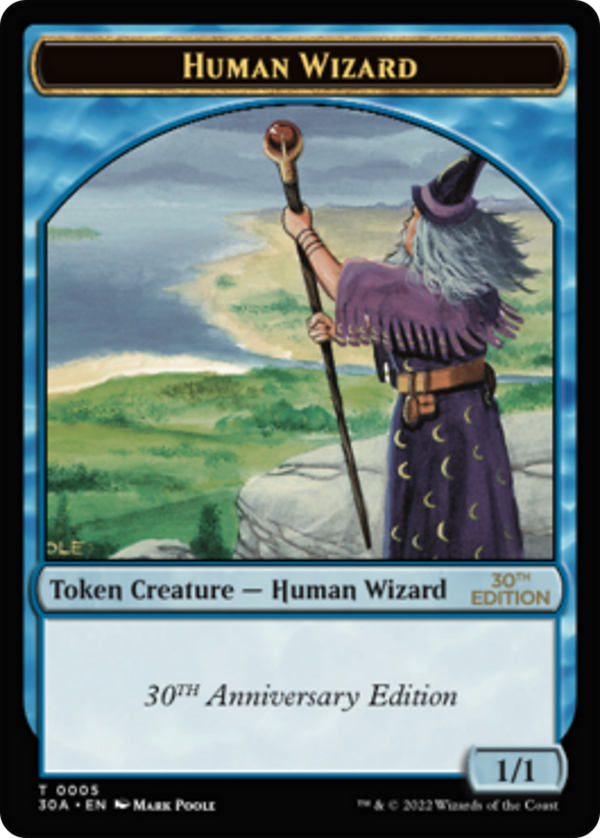 Human Wizard Token (T30A)