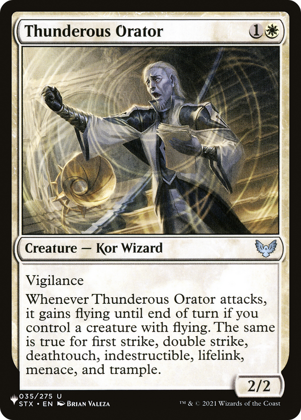 Thunderous Orator - STX Reprint (PLST)