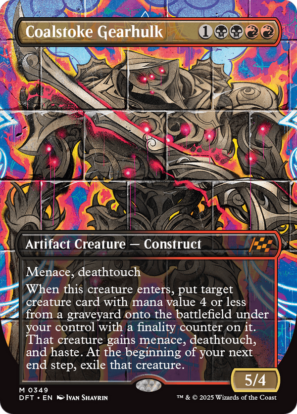 Coalstoke Gearhulk - Borderless Graffiti Giant (DFT)