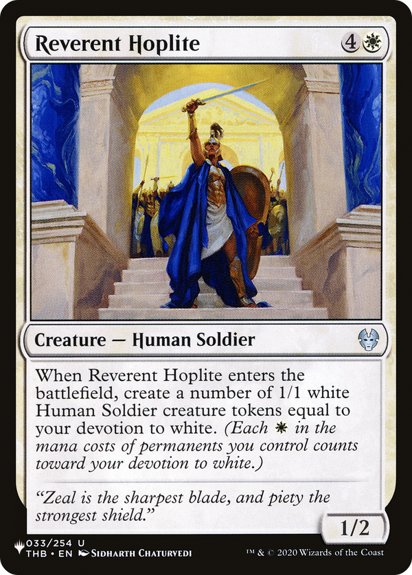 Reverent Hoplite - THB Reprint (PLST)