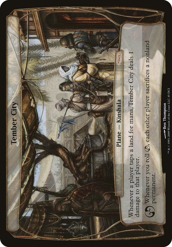 Tember City - Oversized Planechase Card (DCI)
