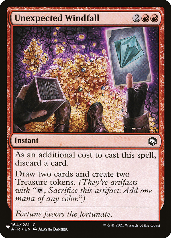 Unexpected Windfall - AFR Reprint (PLST)