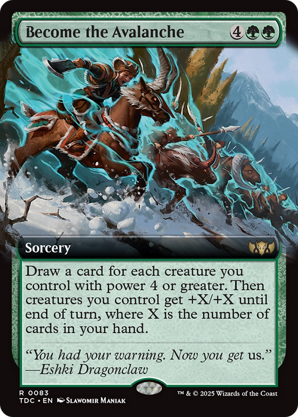 Become the Avalanche - Extended Art (TDC)