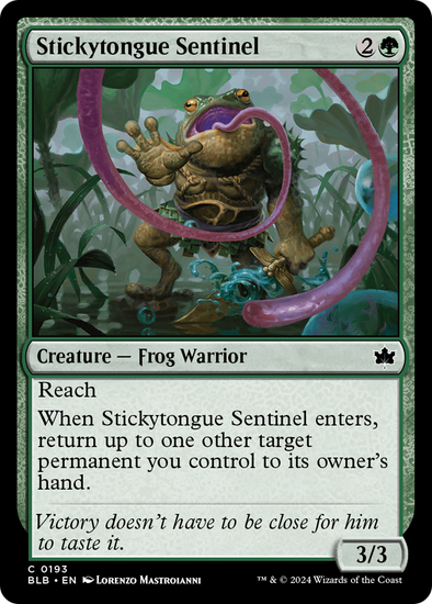 Stickytongue Sentinel (BLB)