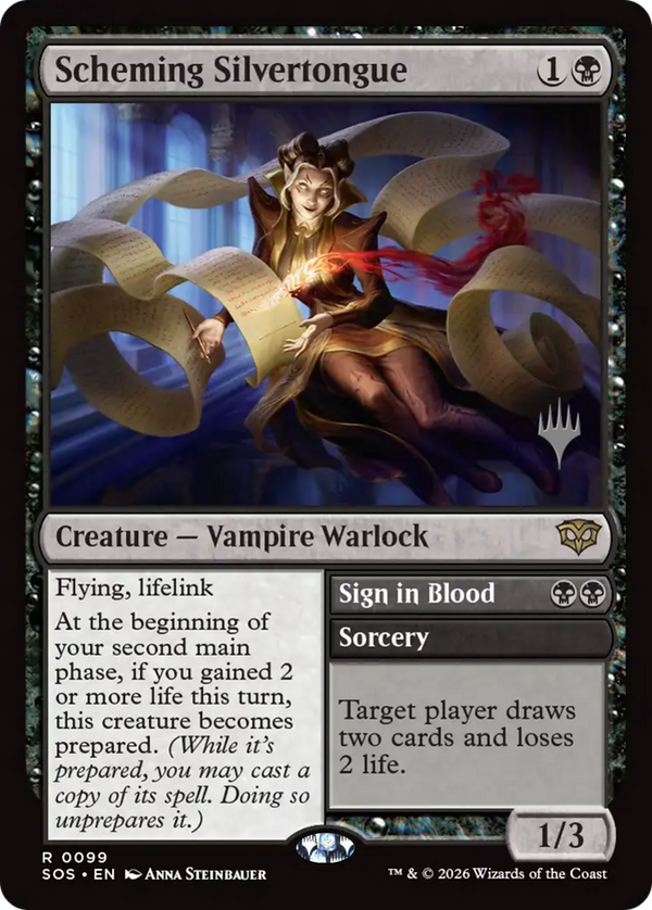 Scheming Silvertongue // Sign in Blood - Promo Pack (PSOS)