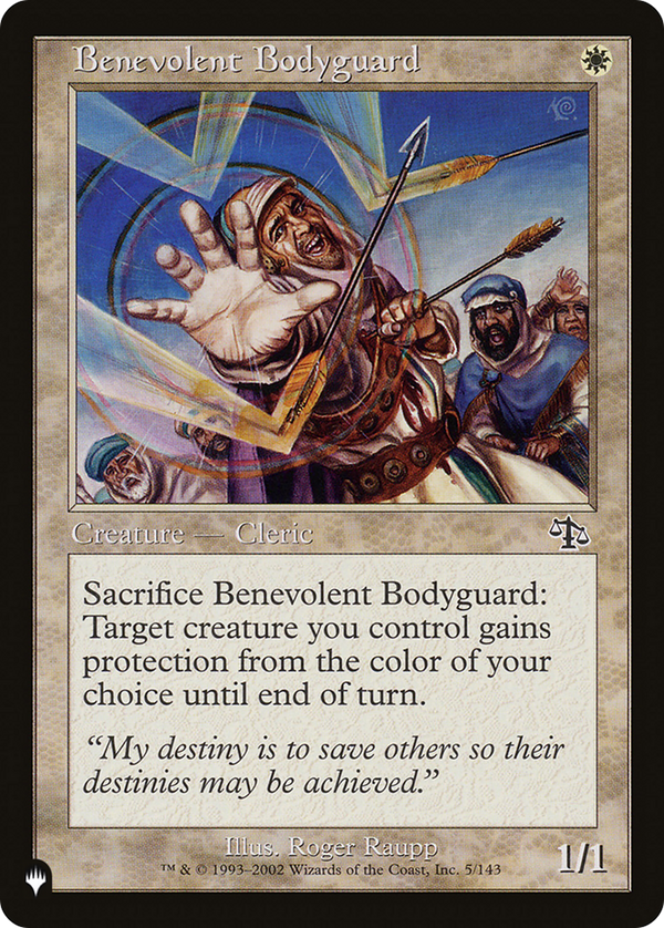 Benevolent Bodyguard - JUD Reprint (PLST)