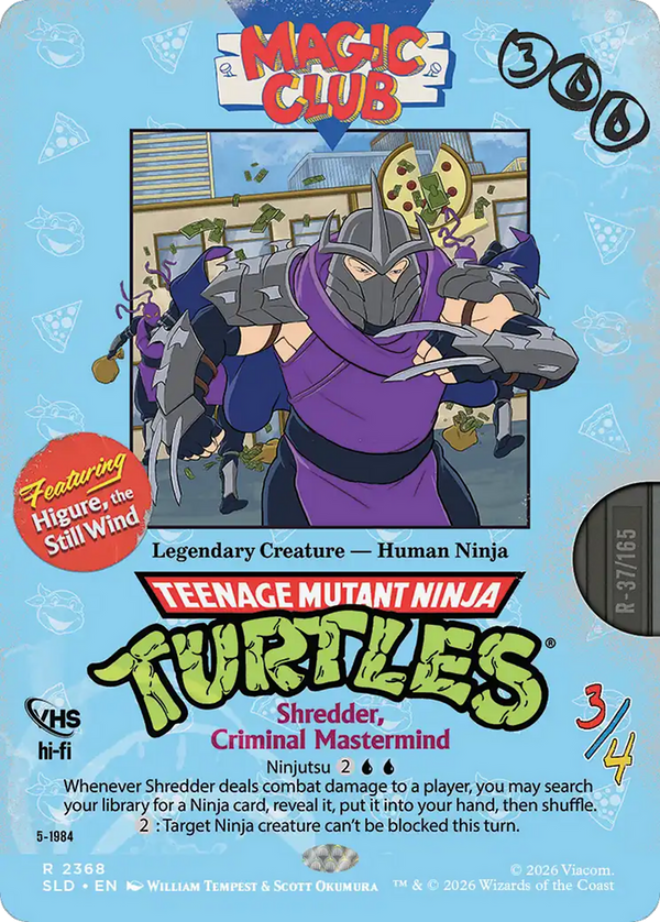 Shredder, Criminal Mastermind // Higure, the Still Wind - TMNT: VHS Villains (SLD)