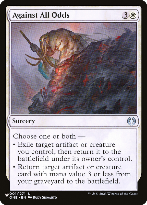 Against All Odds - ONE Reprint (PLST)