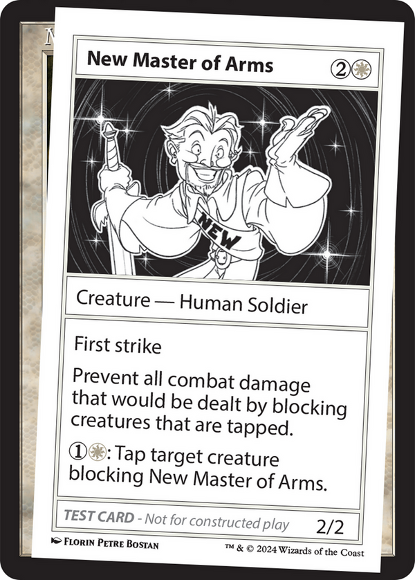 New Master of Arms - Test Card (MB2)