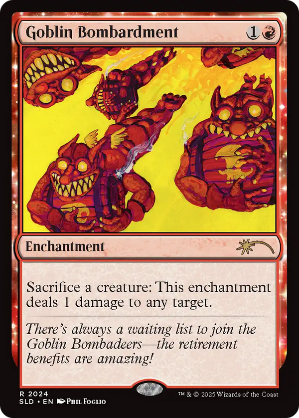 Goblin Bombardment - Art Series: Phil Foglio (SLD)