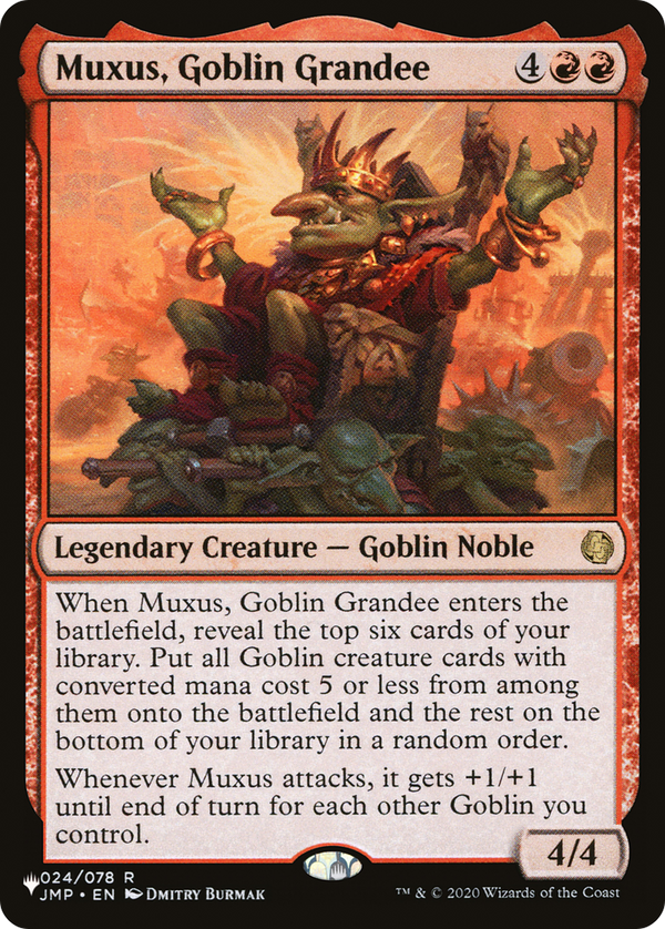 Muxus, Goblin Grandee - JMP Reprint (PLST)