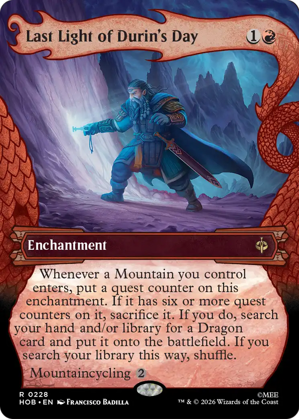 Last Light of Durin's Day - Dragon Hoard Frame (HOB) (Pre-Order)