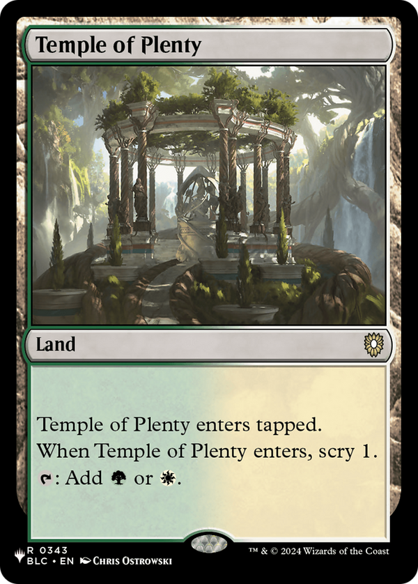 Temple of Plenty - BLC Reprint (PLST)
